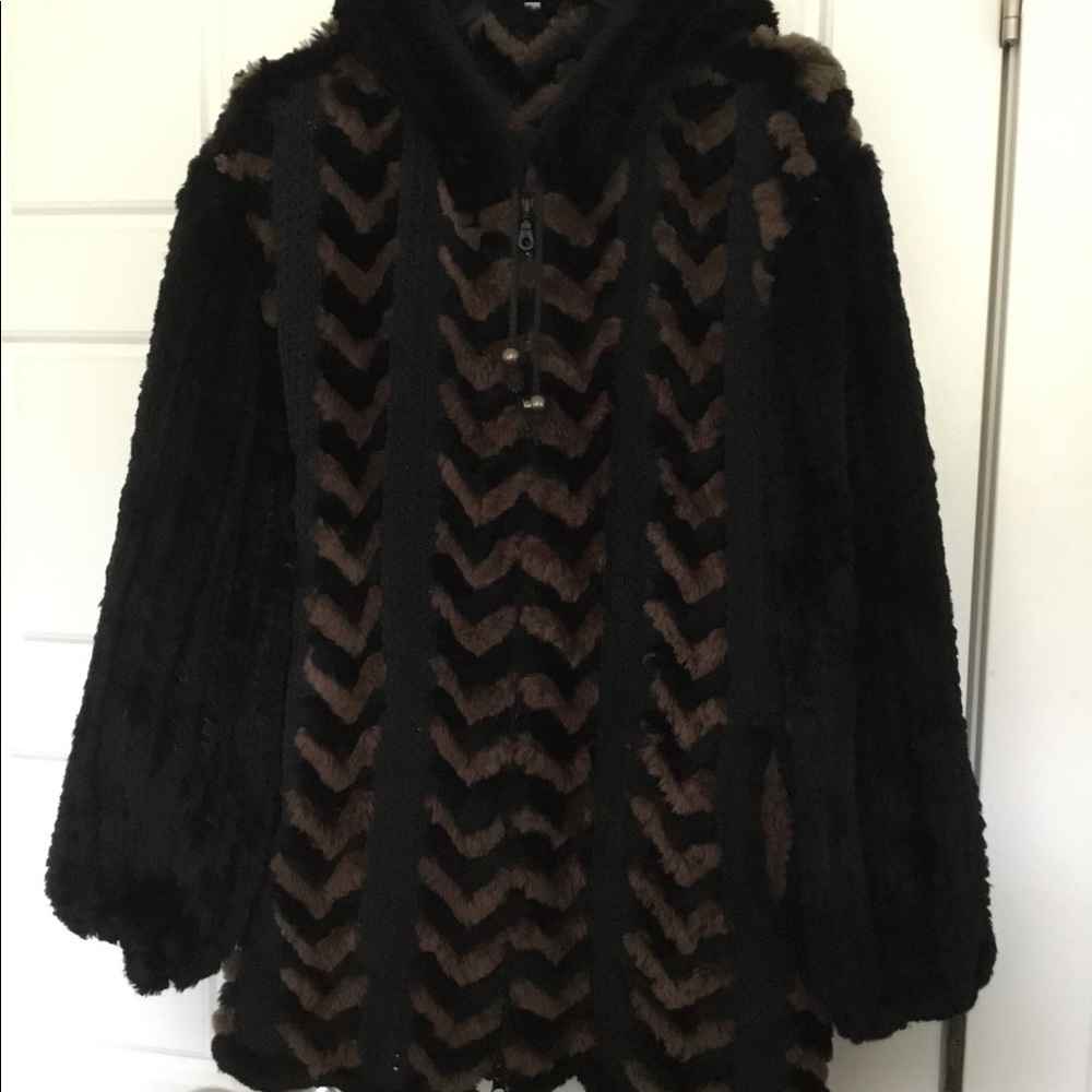Knit Jacket with Hood